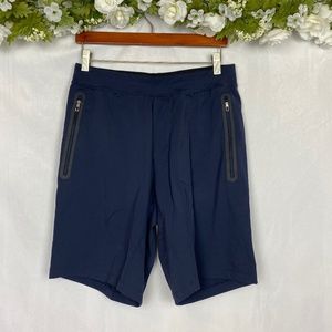 Lululemon Male Navy Shorts Zipper Pockets Medium